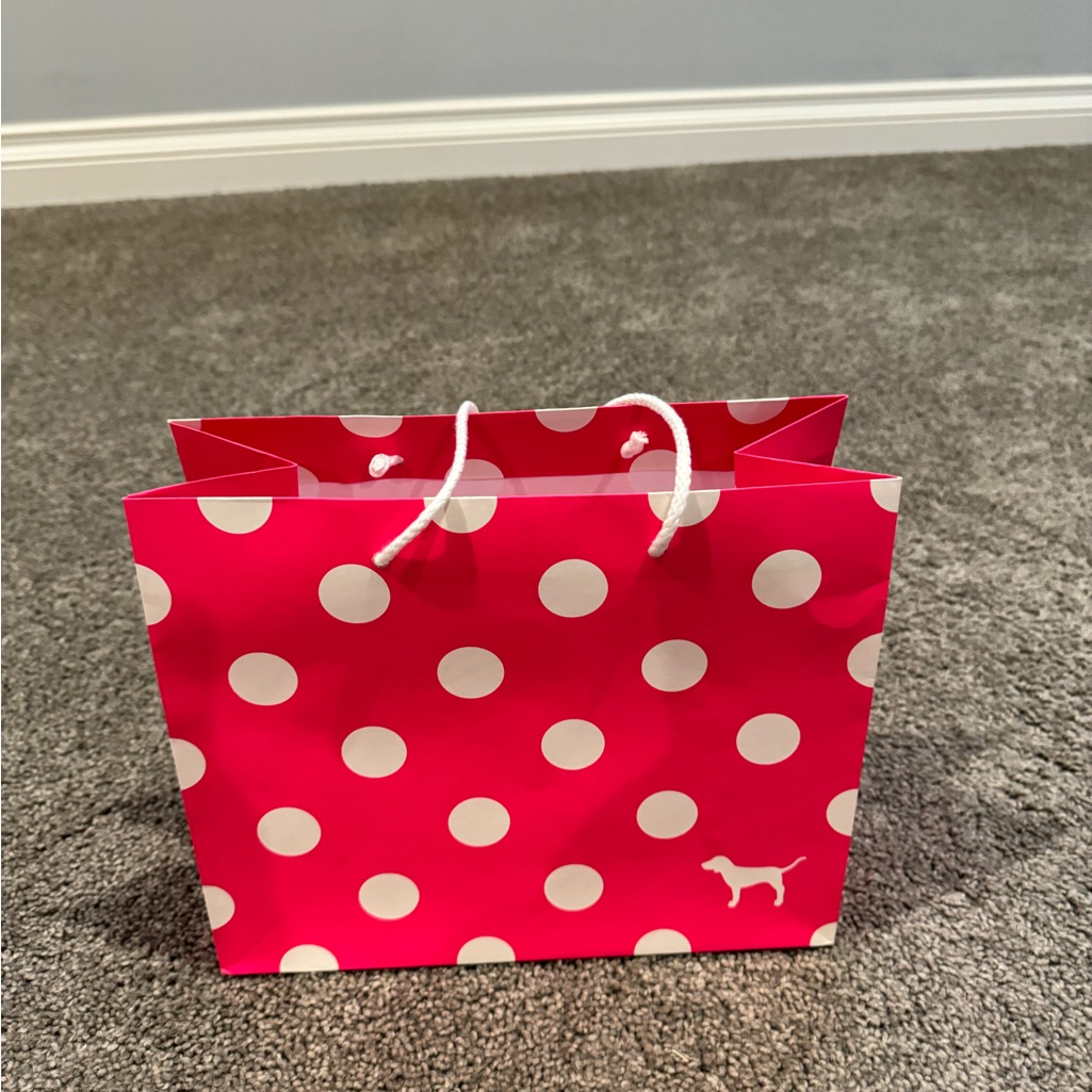 Pink Victoria Secret Empty Paper Shopping Bag